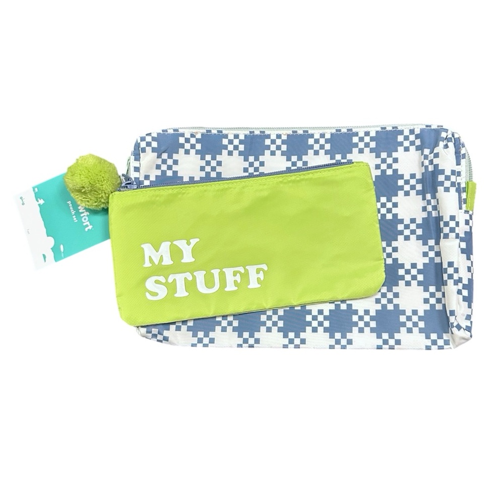 NWT Pillowfort Target My Stuff Set of 2 Pouches